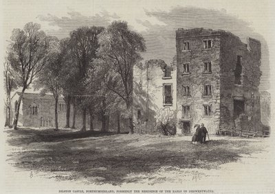 Château de Dilston, Northumberland, ancienne résidence des comtes de Derwentwater - Edmund Morison Wimperis